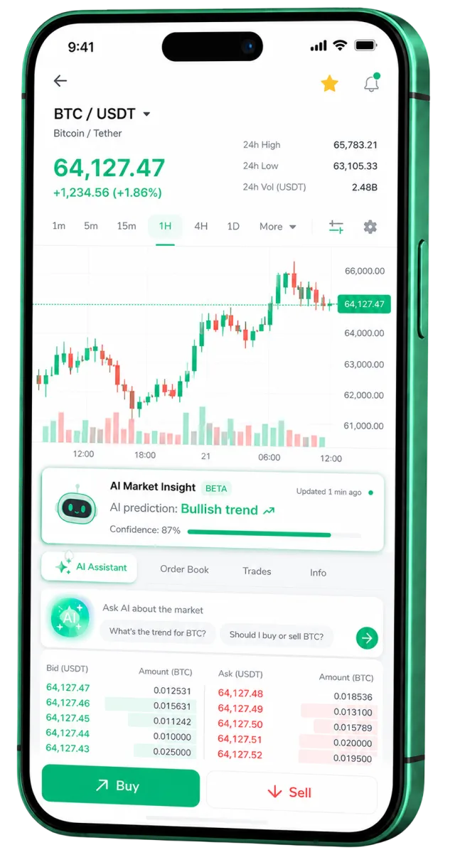 Lodestar Zinsis mobile trading app running on a smartphone